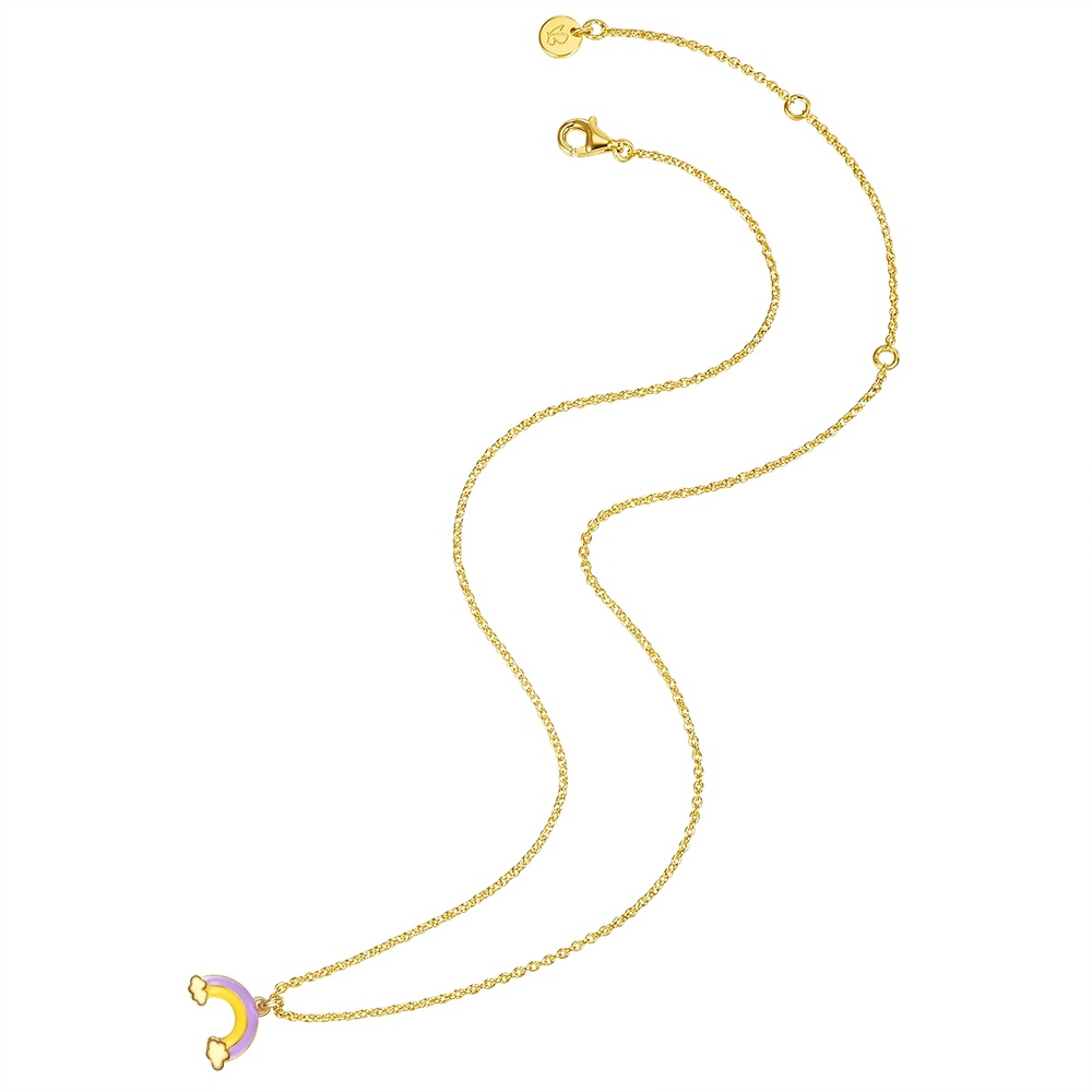 Glanzstücke München Collier en argent Arc-en-ciel Argent sterling en Or jaune collier