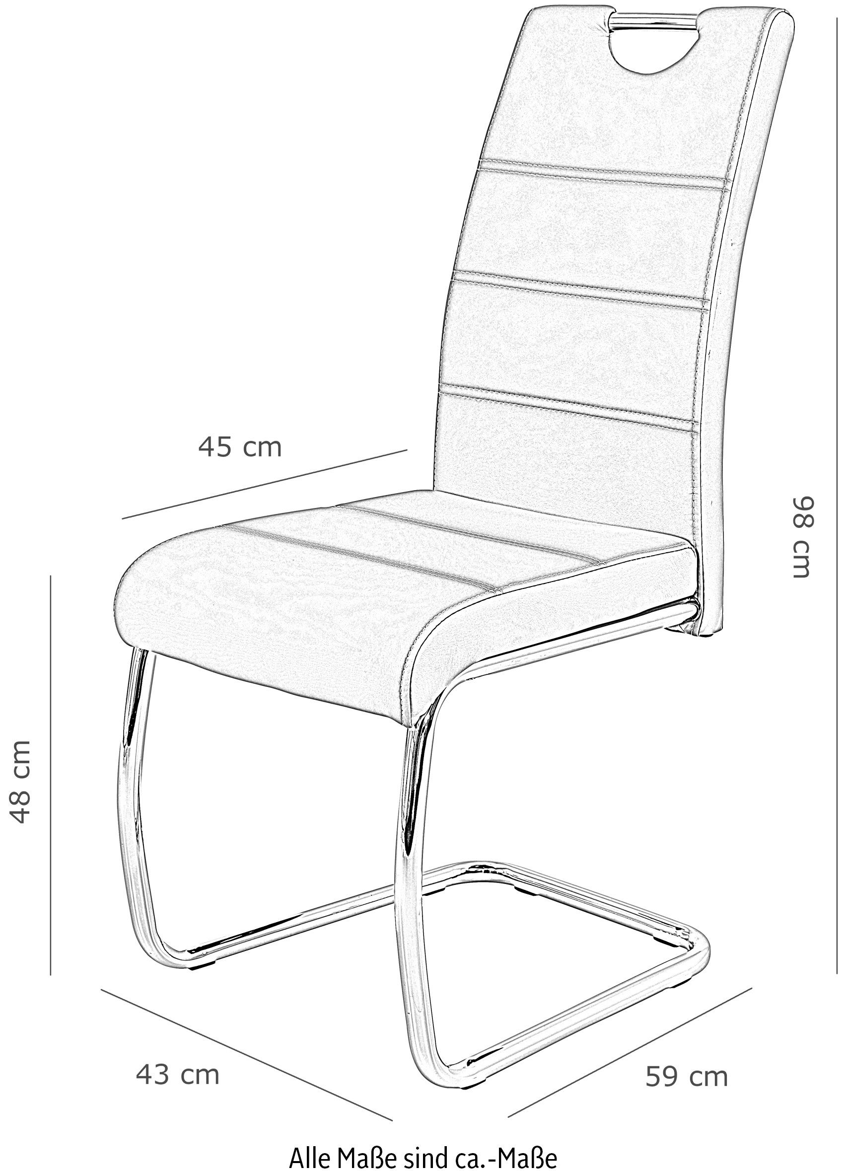 HELA Freischwinger FLORA (Set, 2 St), 2 oder 4 Stück