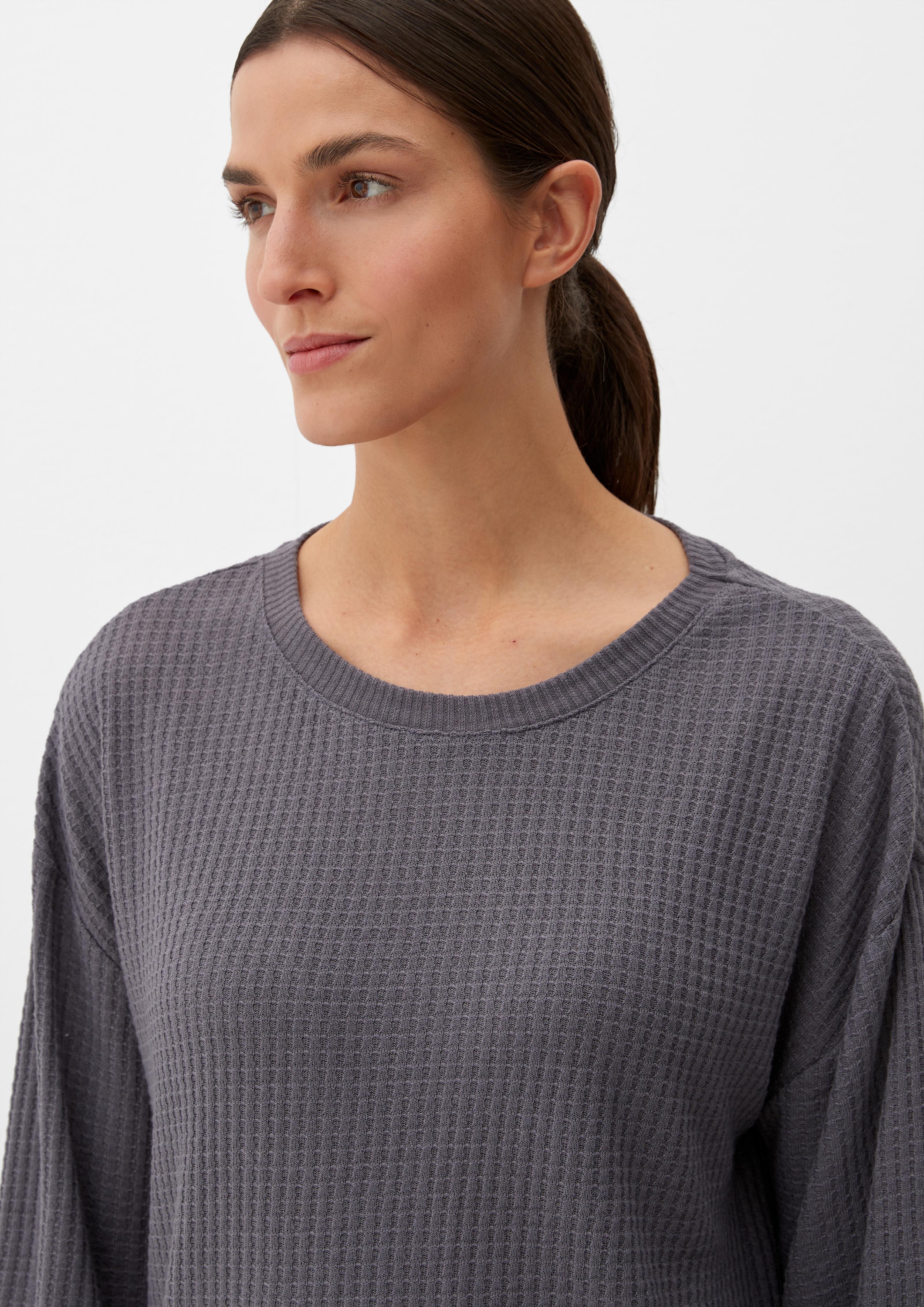 Pyjamaoberteil aus Waffelpiqué  6007792-9000