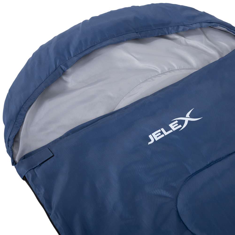 JELEX Outdoor Schlafsack 220 x 75 cm 15 °C blau