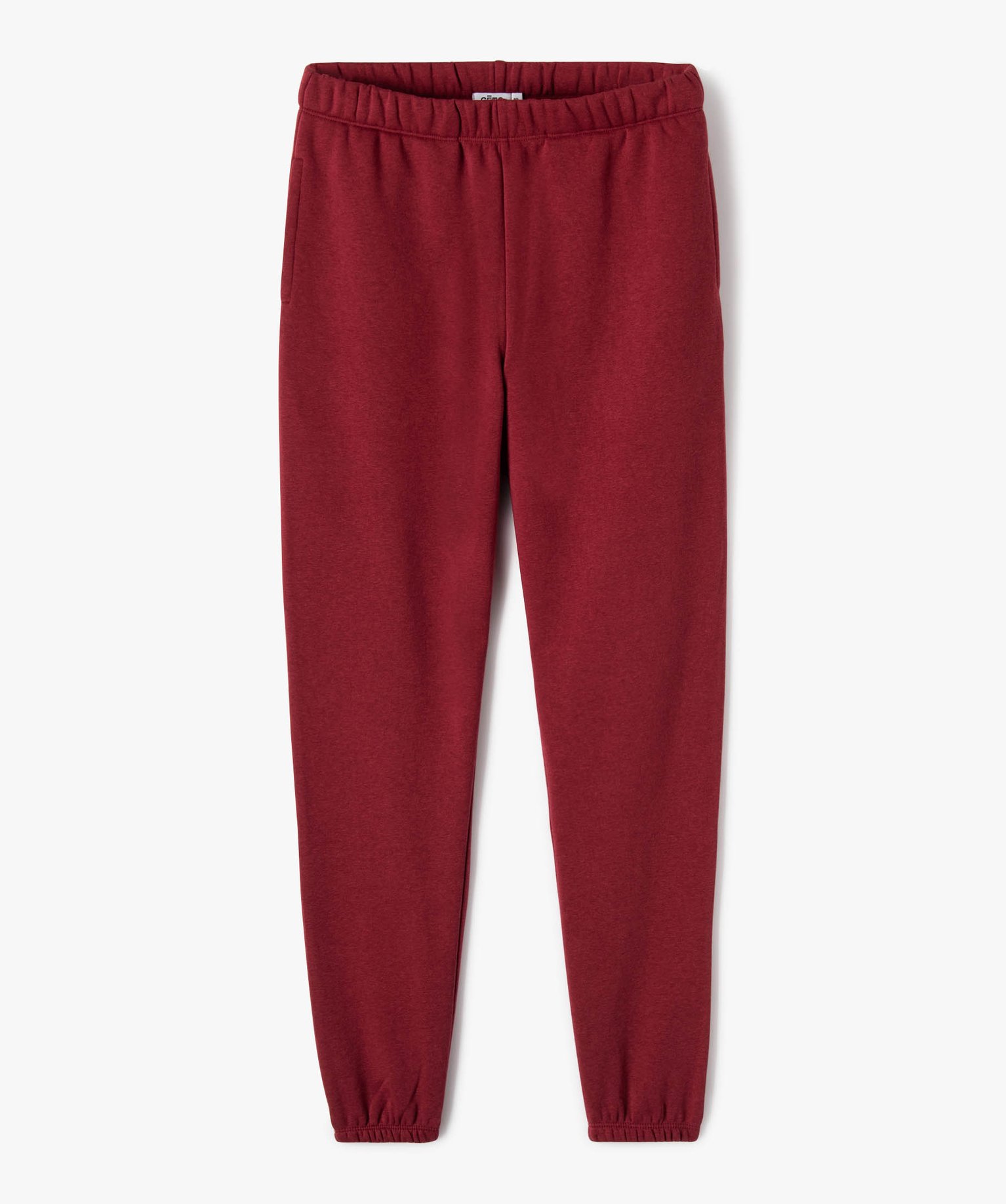 Pantalon de jogging molletonné fille rouge fonce | GEMO