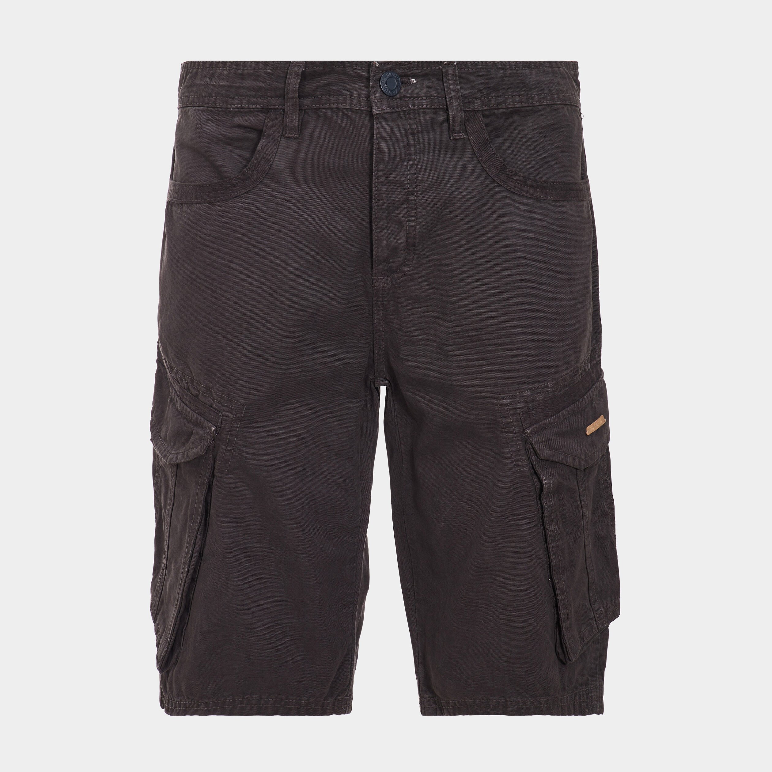 Bermuda cargo droit Trappeur gris foncé homme | La Halle