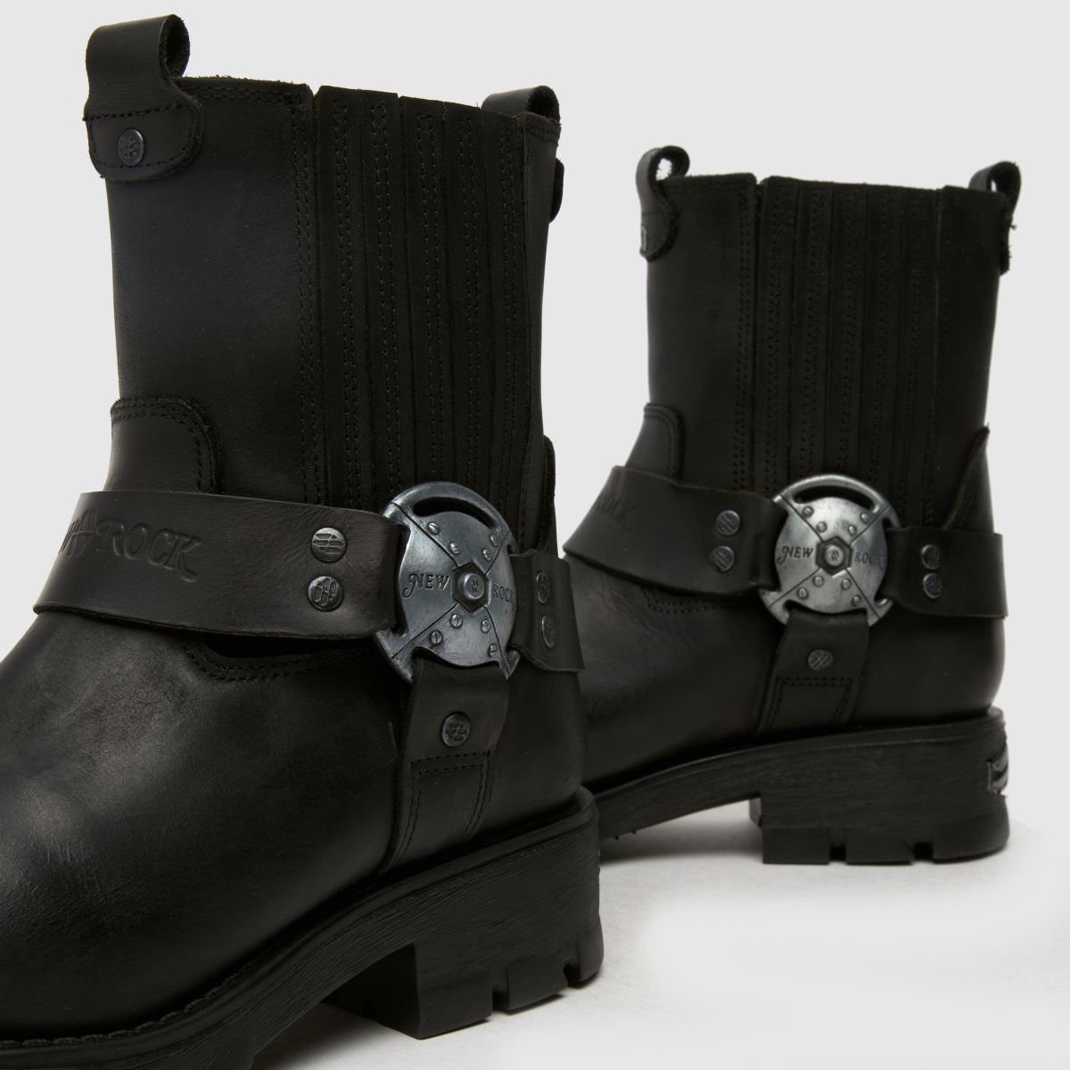 NEW ROCK – Svarta låga bikerboots