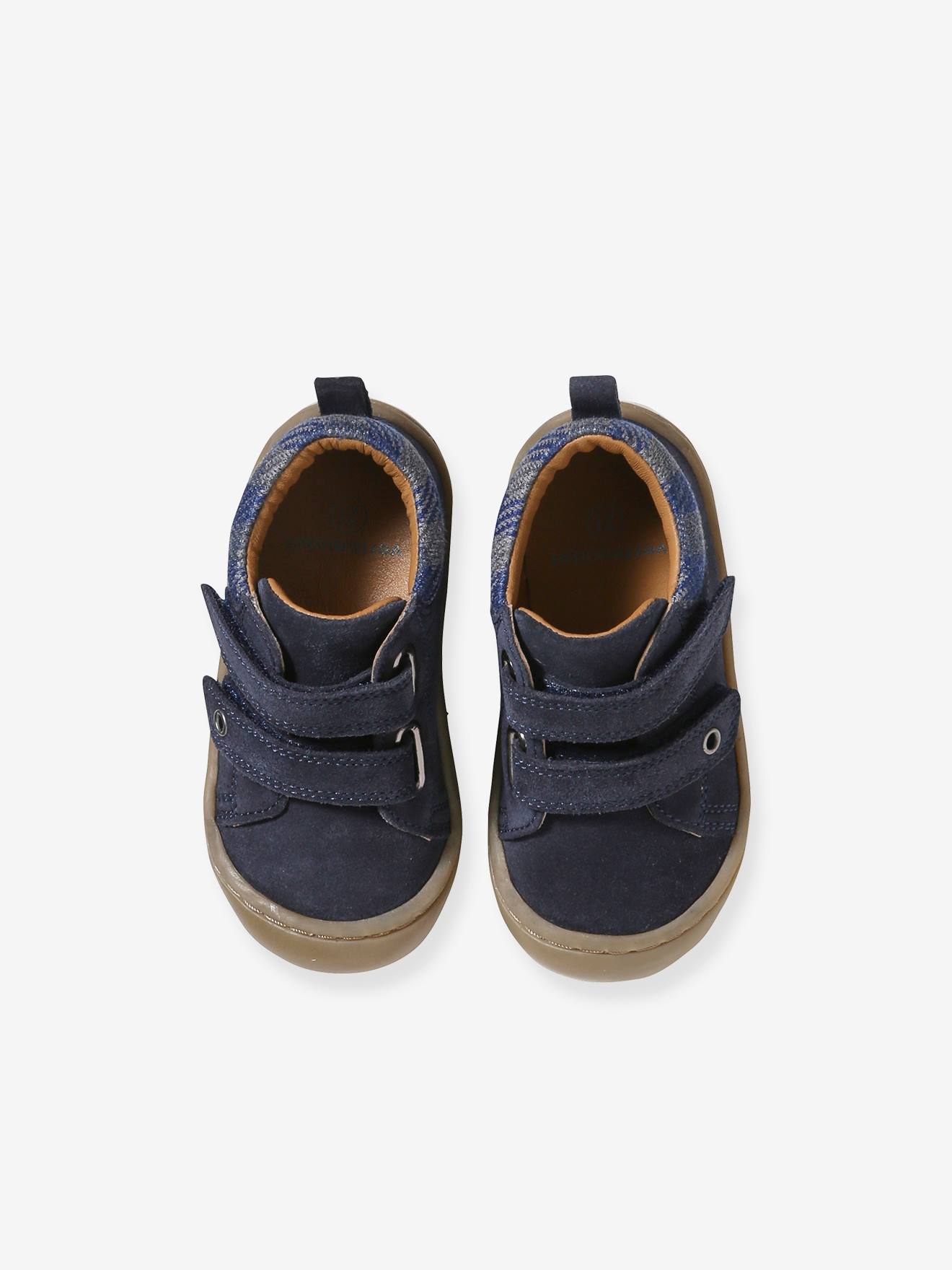 Vertbaudet Baby Lauflern-Boots mit Klett - blau