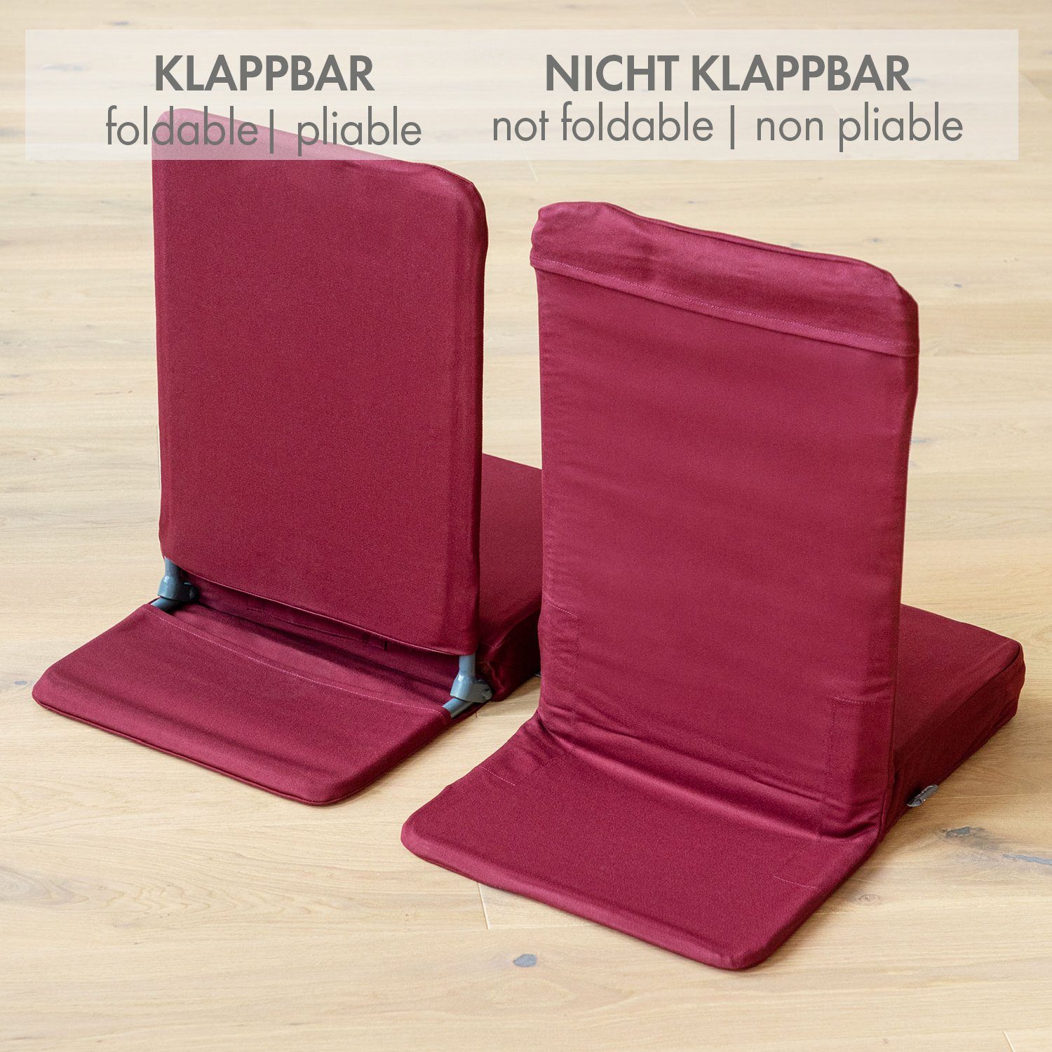 bodhi Bodenkissen Bodenstuhl MANDIR Standard, klappbar nachtblau
