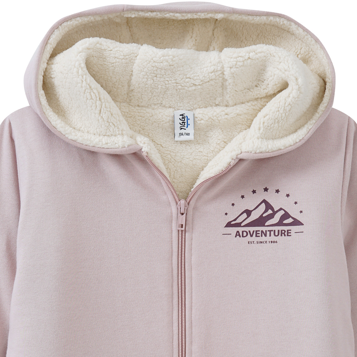Kinder Sweatjacke mit Teddyplüsch