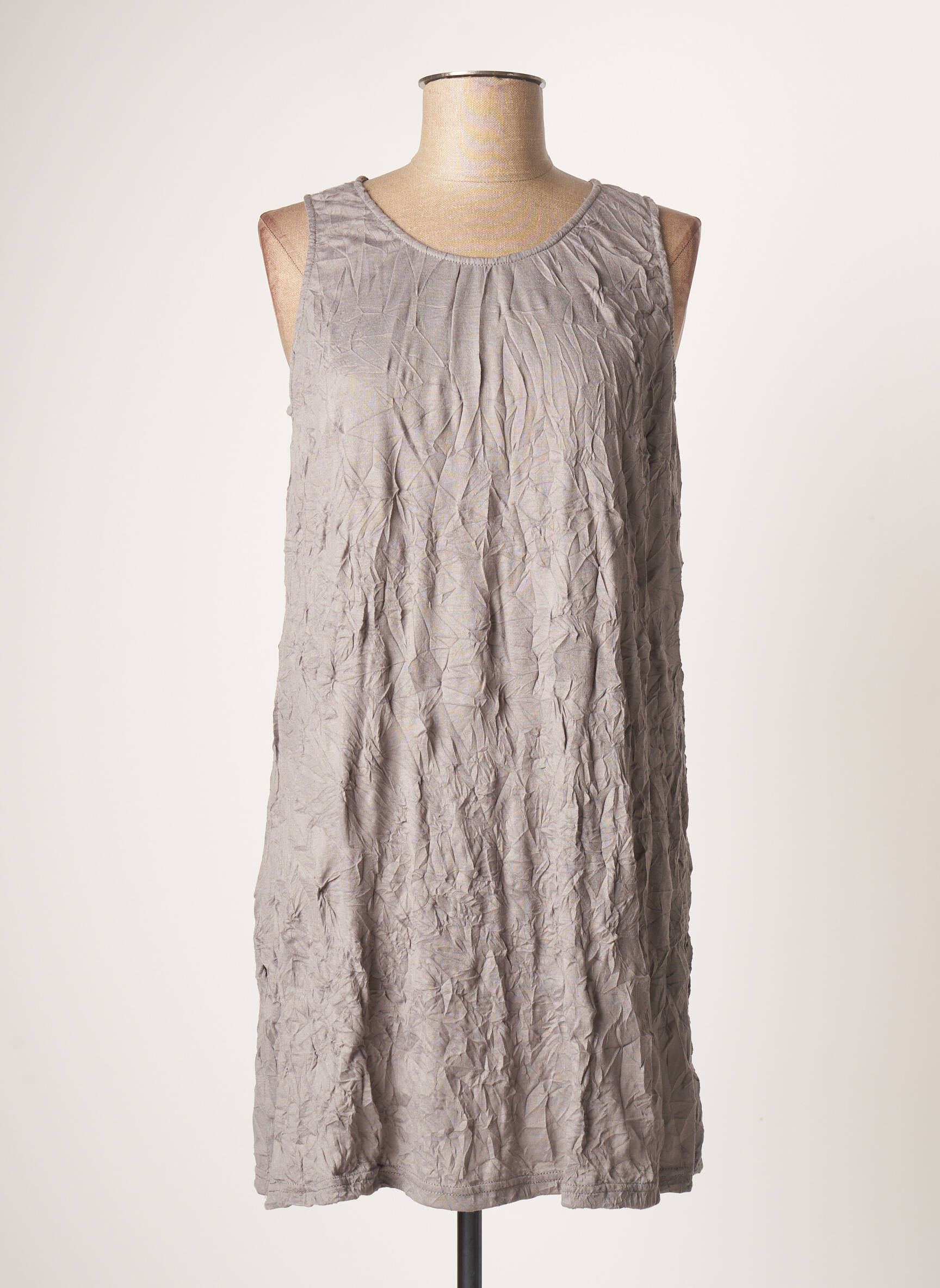 Taravao Tuniquesansmanche Femme couleur gris