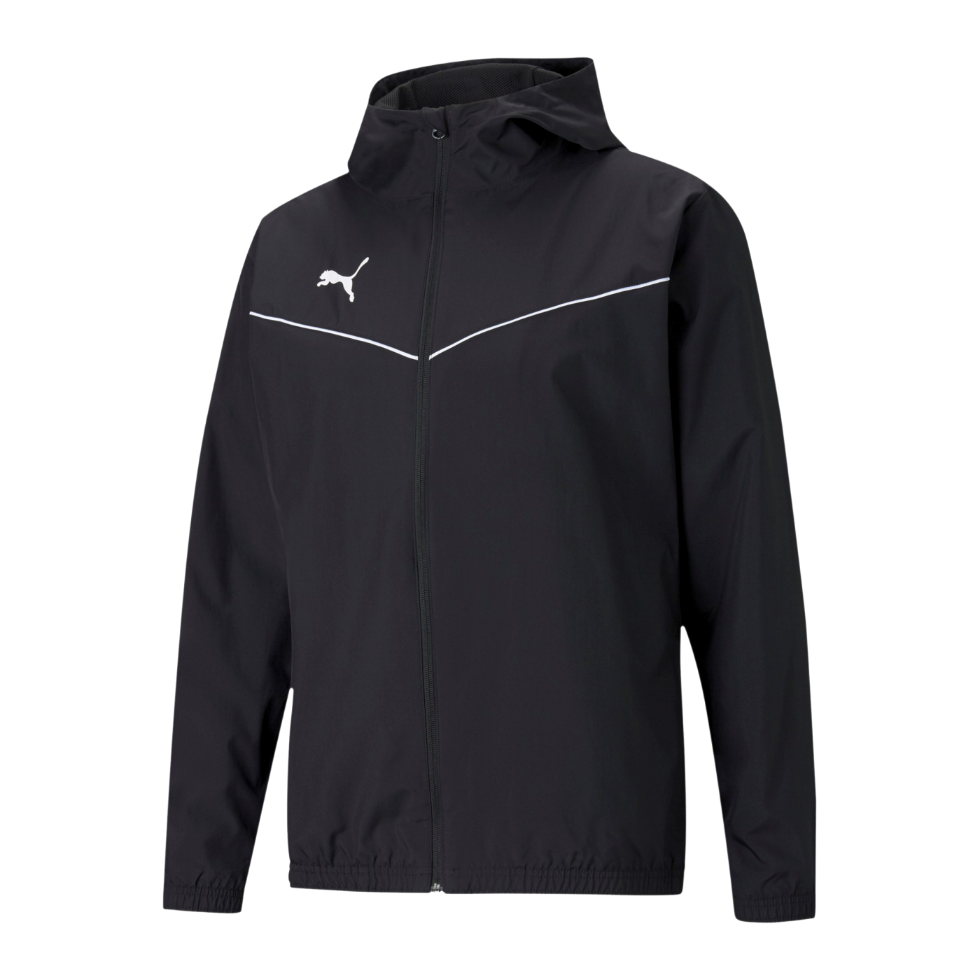 PUMA teamRISE Allwetterjacke Schwarz Weiss F03