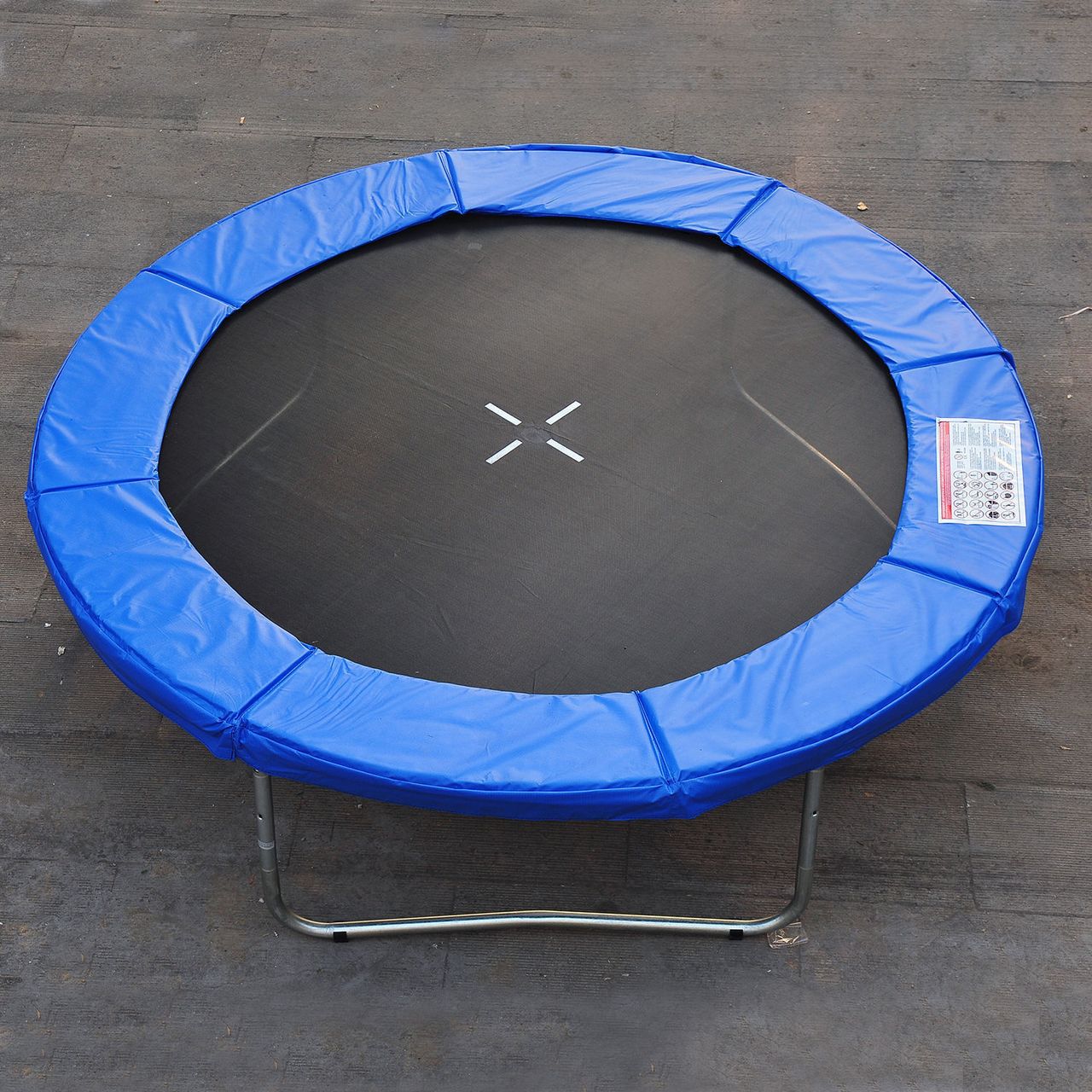 HOMCOM Trampolin Sicherheitsnetz 8ft 10ft 12ft 15ft Randabdeckung: Ø366 cm-Blau (Trampolin nicht inbegriffen)