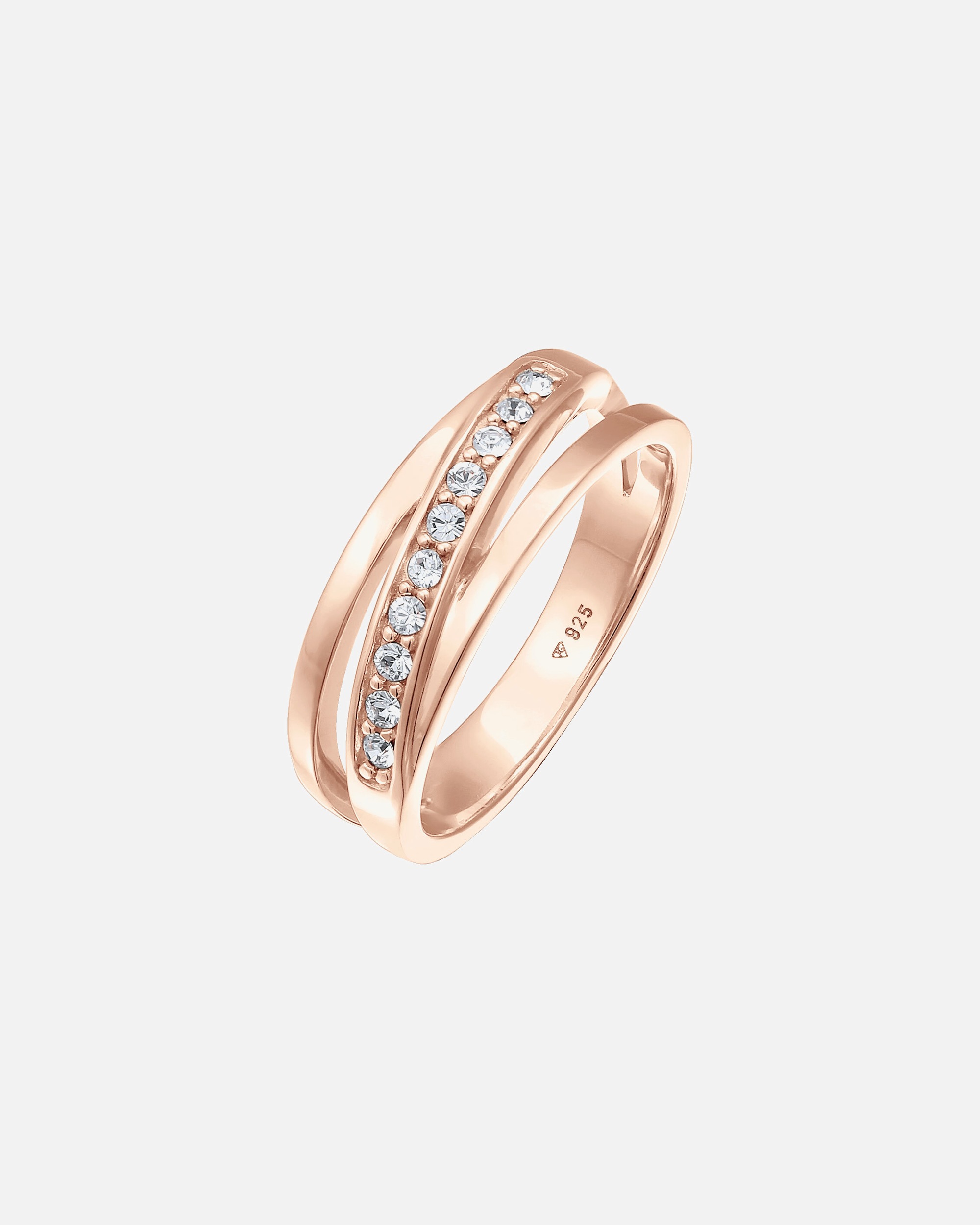 Elegantni ženski prsten Elli s kristalima od 925 sterling srebra