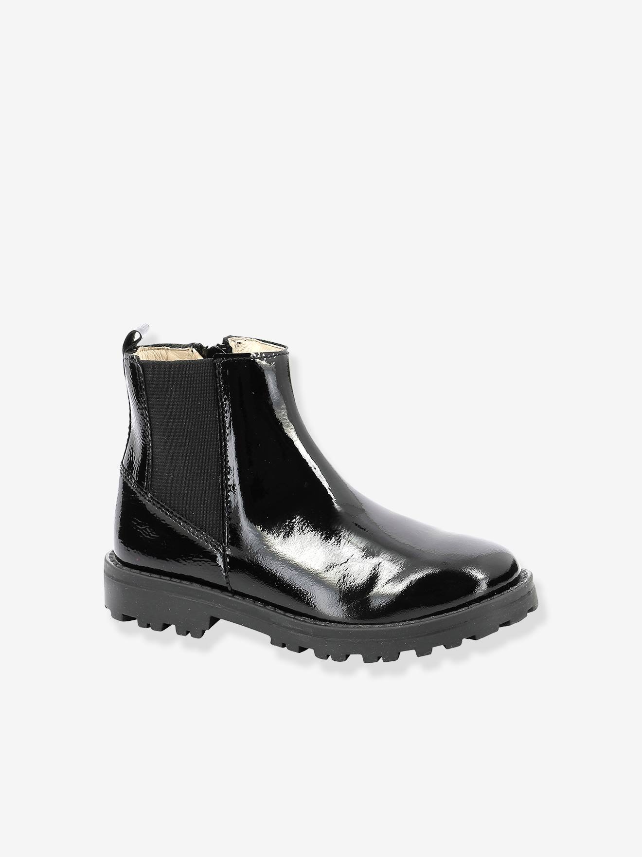 Boots cuir fille Groofit KICKERS® gris