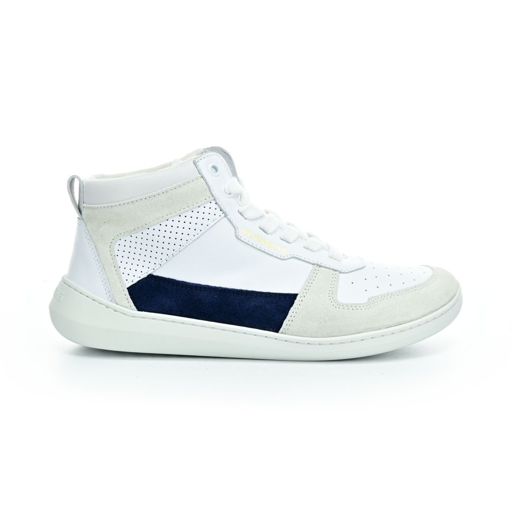 Skinners Oldschooler High Top Blue/White Barfußstiefeletten