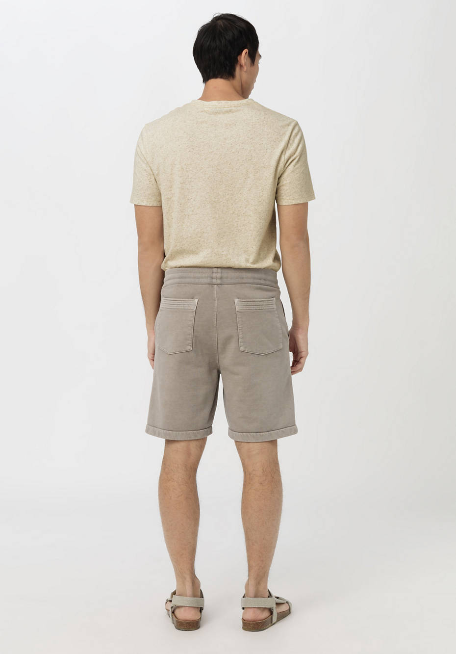Sweatshorts mineralgefärbt aus reiner Bio-Baumwolle
