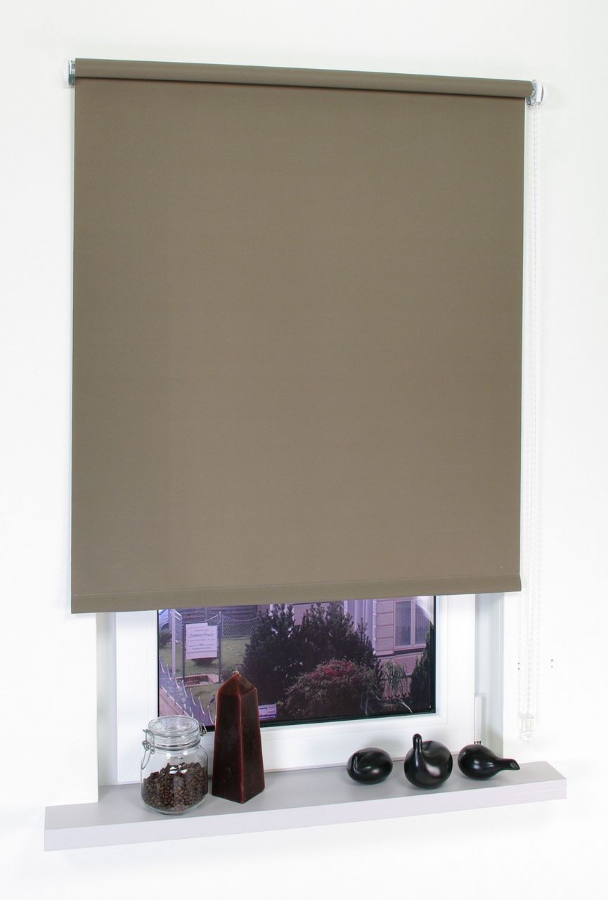 Bella Casa Seitenzugrollo, Kettenzugrollo, 240 x 102 cm, caffee