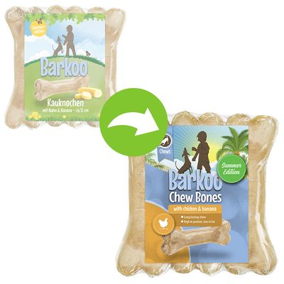 Barkoo Sommeredition: Kauknochen mit Huhn & Banane