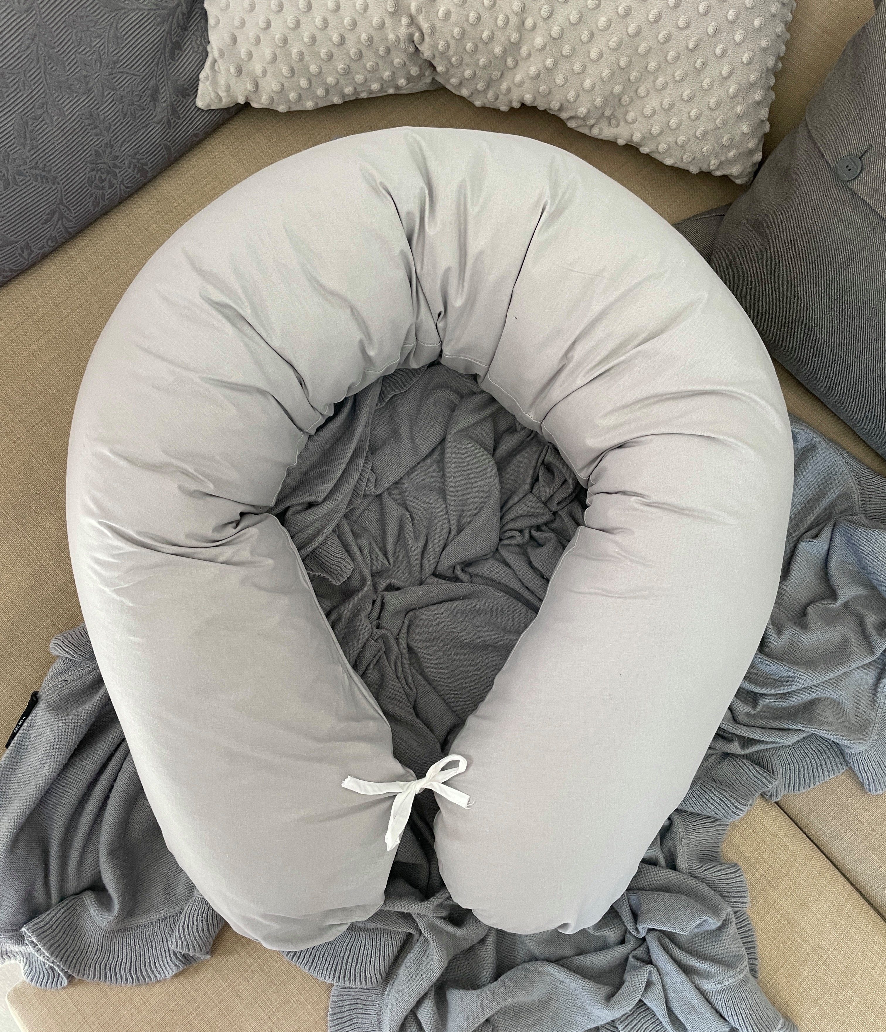 Loolay Seitenschläferkissen 170 & 190 cm SEITENSCHLÄFERKISSEN Schwangerschaftskissen Stillkissen, Size M/L oder XL/XXL, Standard & X-LARGE GROß Lagerungskissen inkl. 100% Baumwolle Bezug, LOOLAY® - 100% Europäische Stoffe und Kleinserien-Nähen!