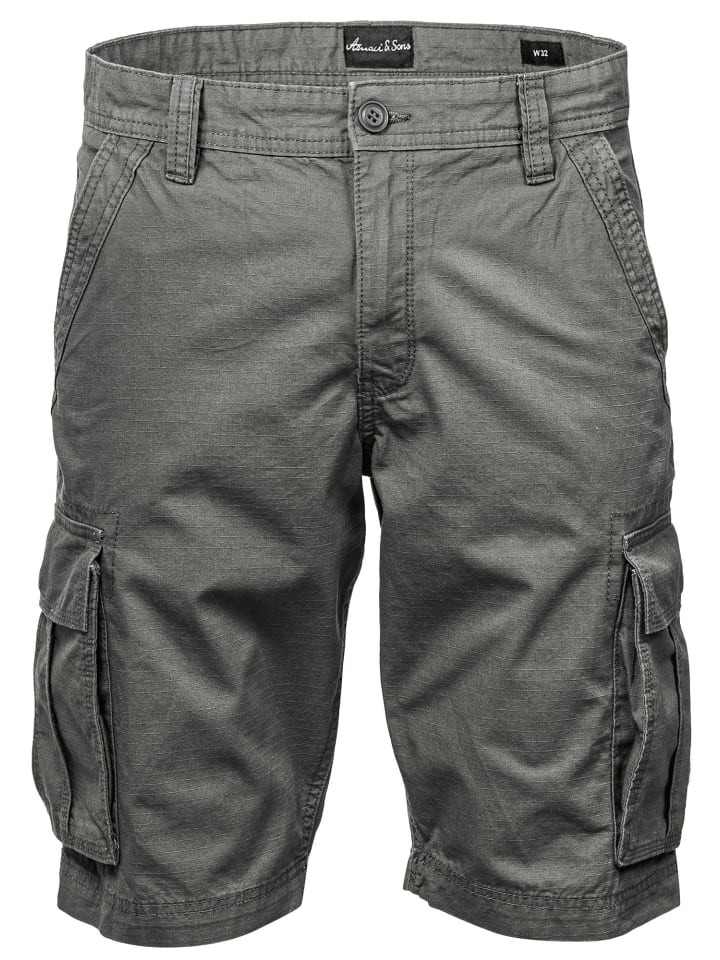 Amaci&Sons Cargoshorts SAUGET in Dunkelgrau günstig kaufen