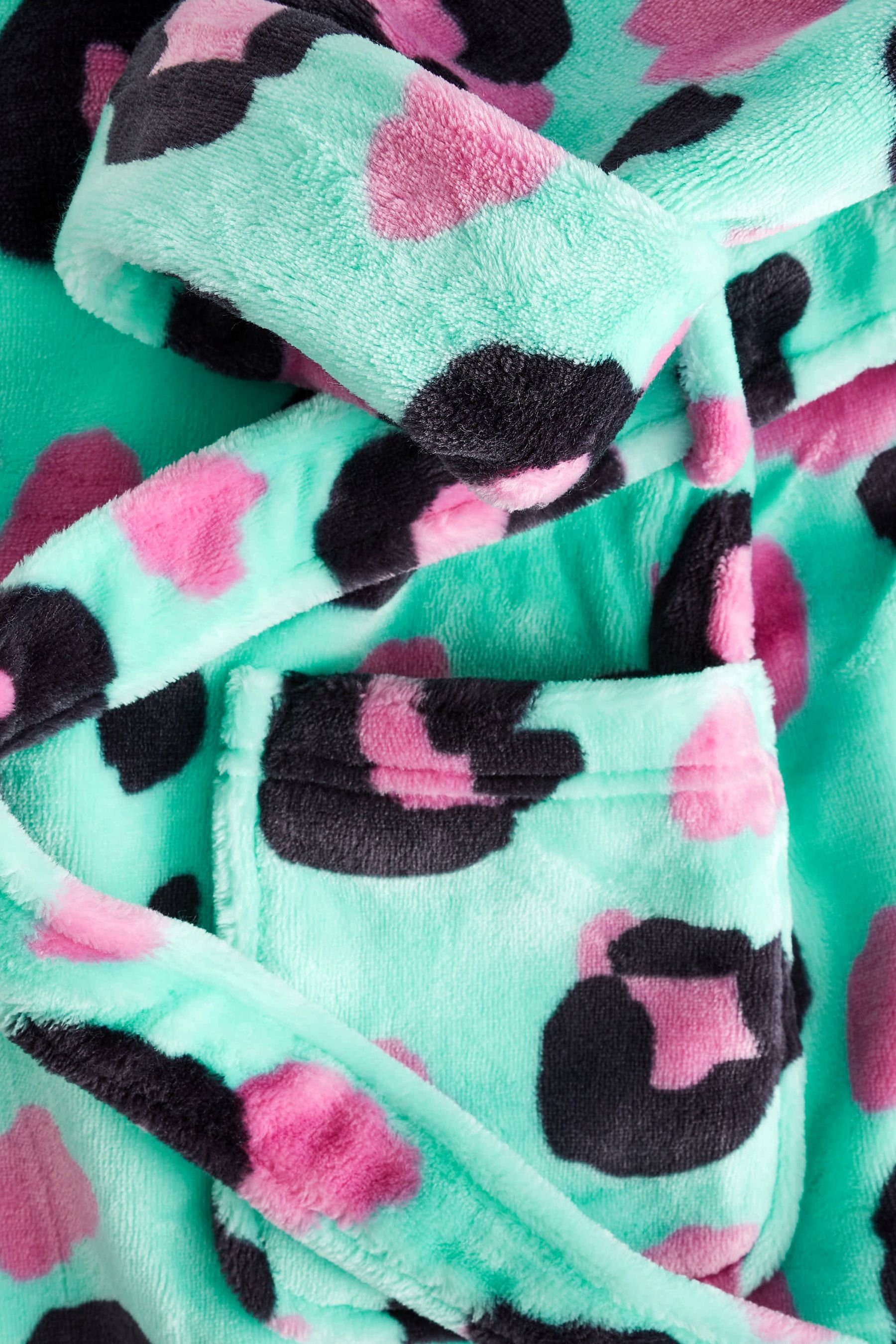 Next Kinderbademantel Bademantel aus Fleece, Polyester (recycelt), Polyester