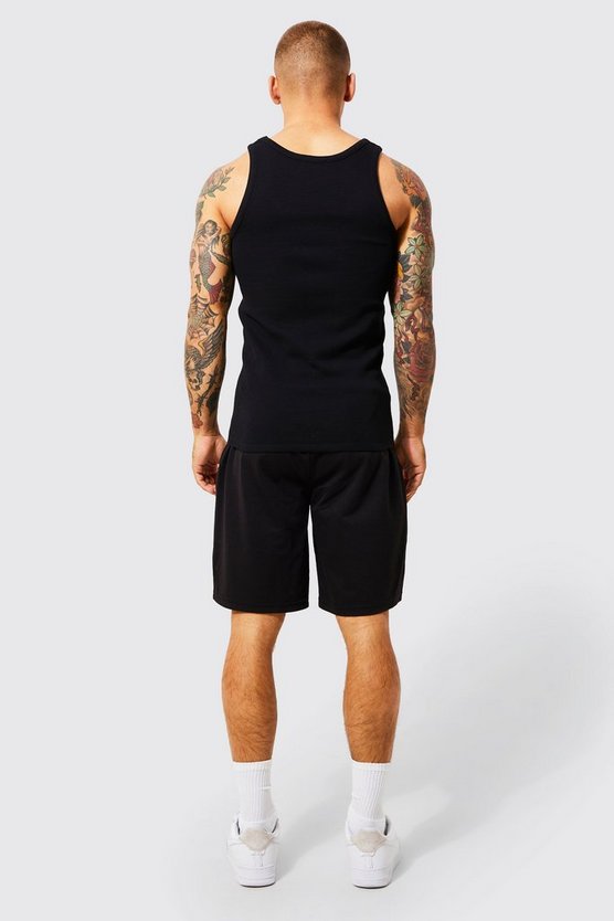 Tanktop in Waffeloptik
