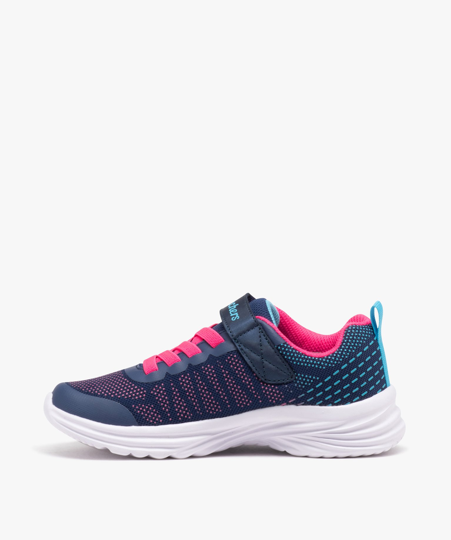 Baskets fille running en mesh à reliefs - Skechers marine | GEMO