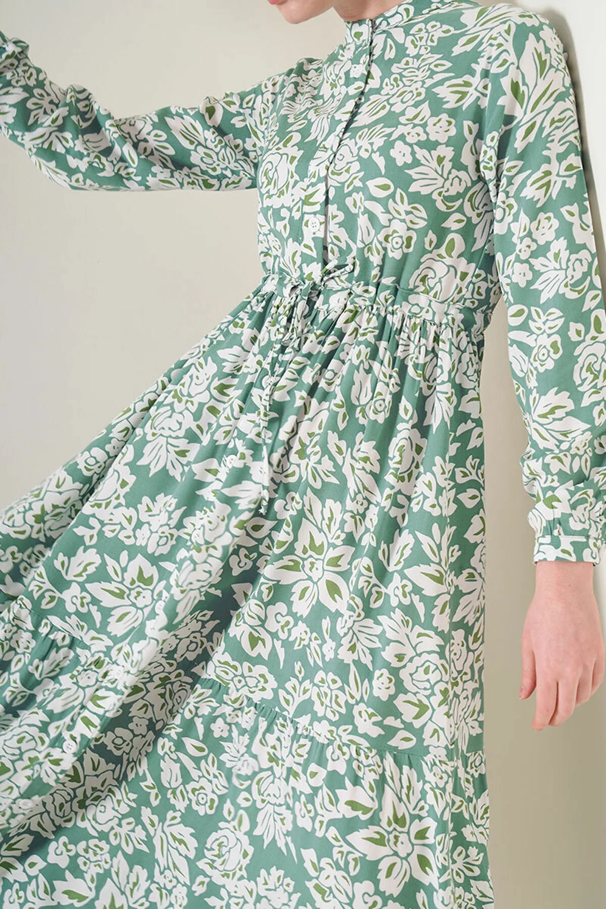 Bigdart  2144 Kleid mit gemustertem Kragen