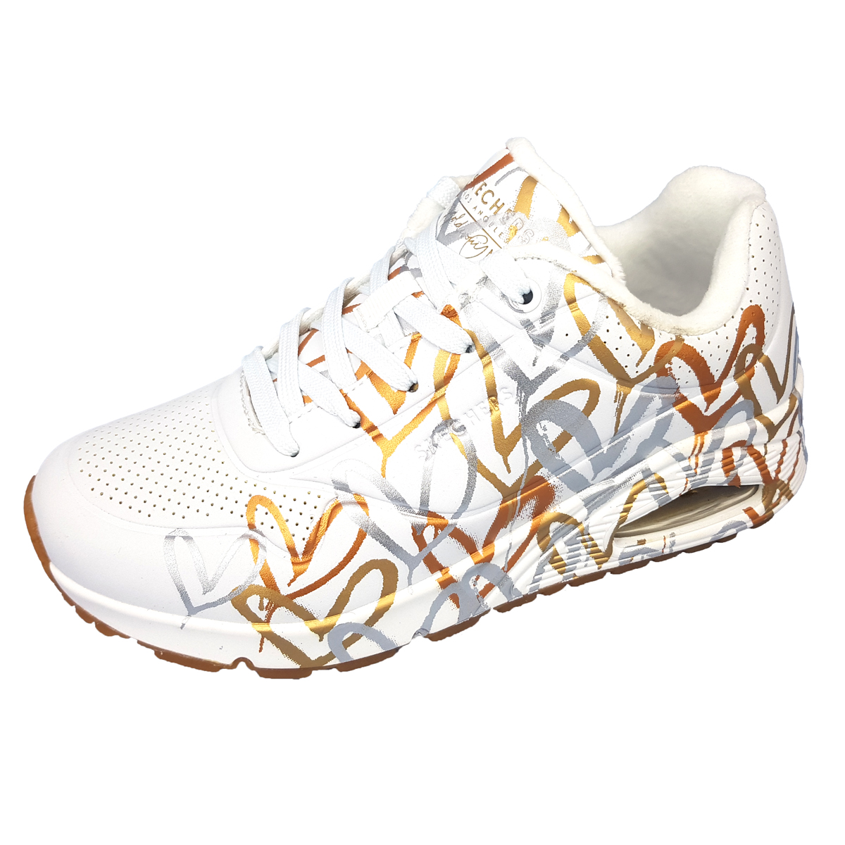 Skechers Uno 155523 Weiß WTGD white/ gold