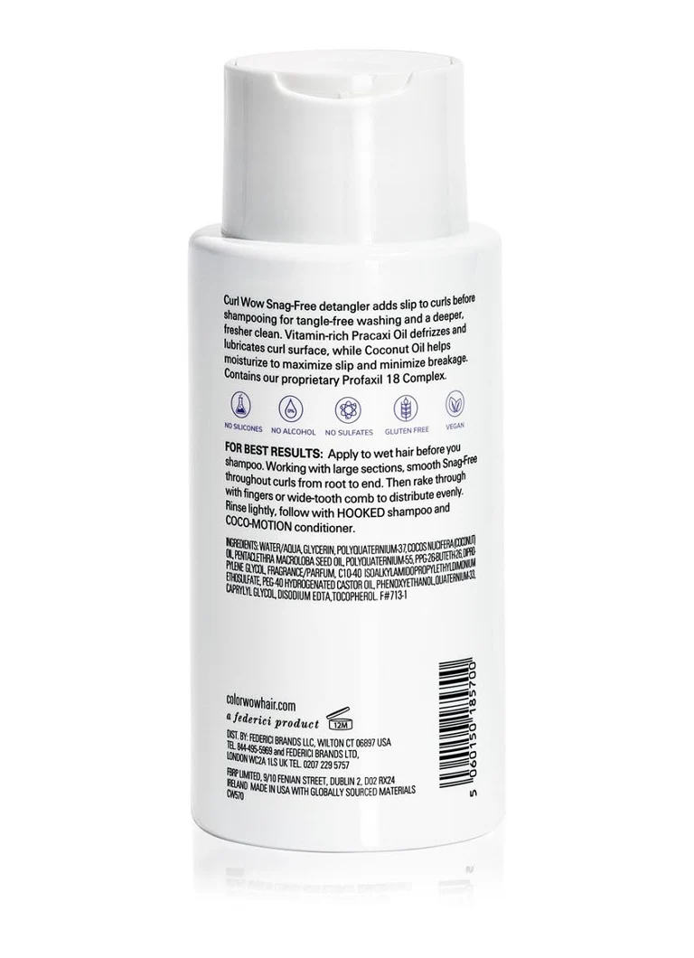 Descurcător pre-șampon Color Wow Curl Snag Free – un descurcător pre-șampon pentru părul creț