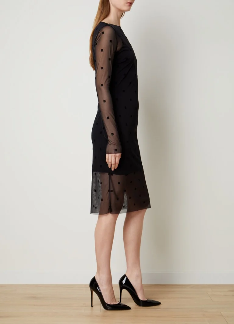 Abito midi Givenchy in maglia con stampa logo