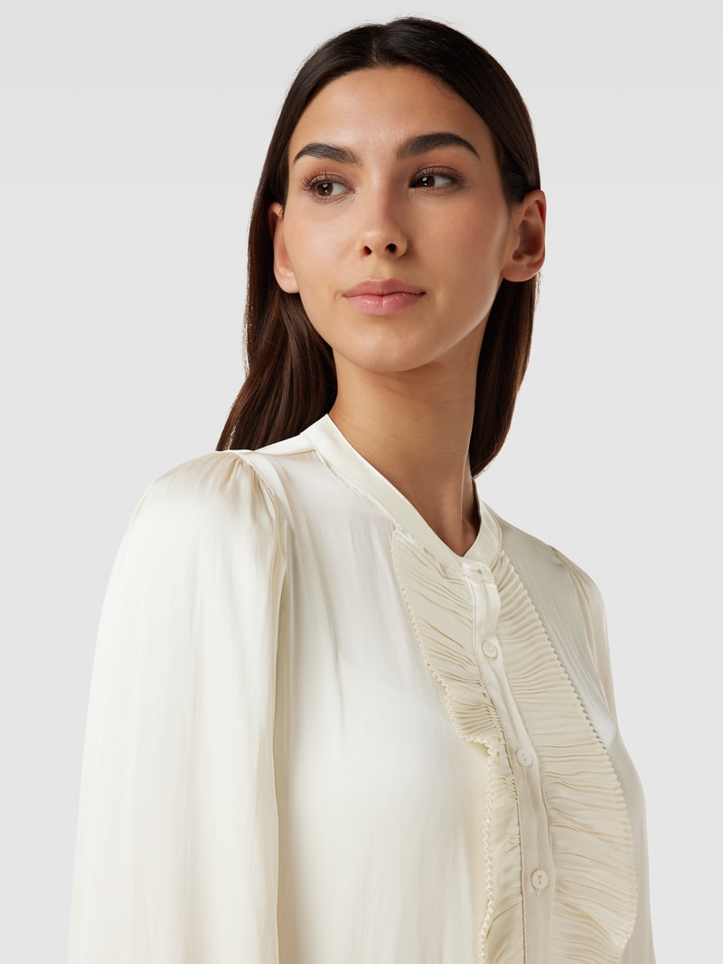 Bluse aus Satin Modell 'Zola' in offwhite