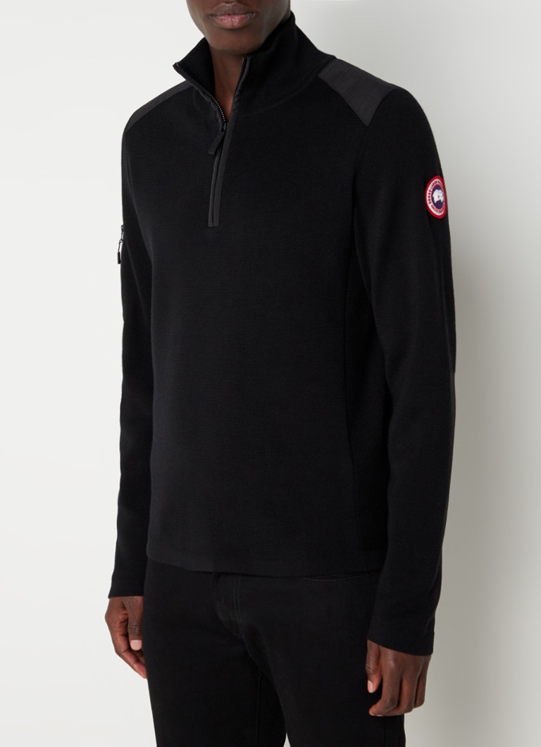 Canada Goose Stormont fine-knit wool pullover with half zip