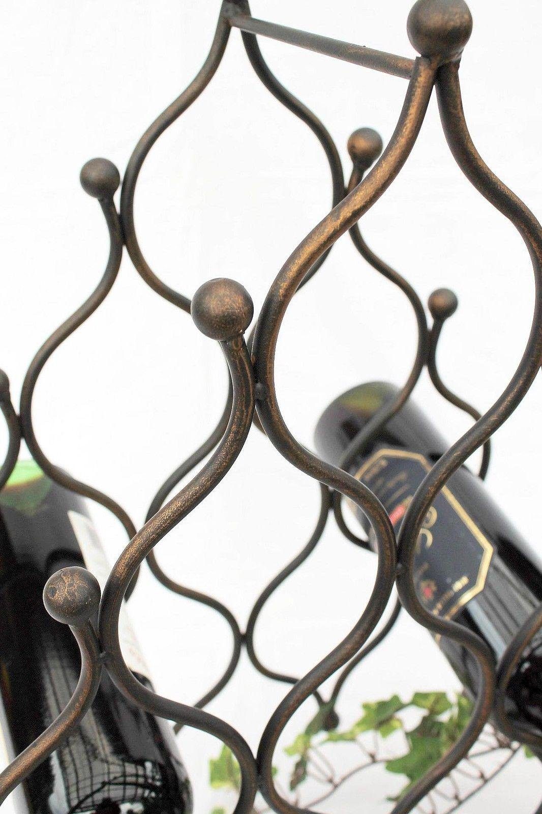 DanDiBo Weinregal Weinregal Pyramide aus Metall für 8 Flaschen JD130406 Flaschenhalter 50 cm Flaschenregal