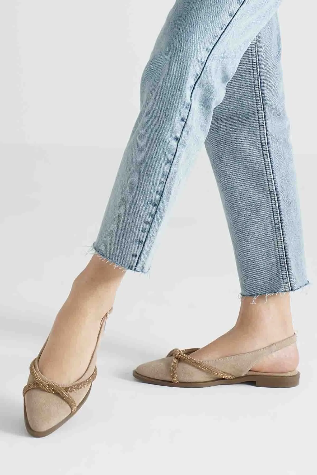 Mio Gusto  Ballerina - Beige - Flacher Absatz