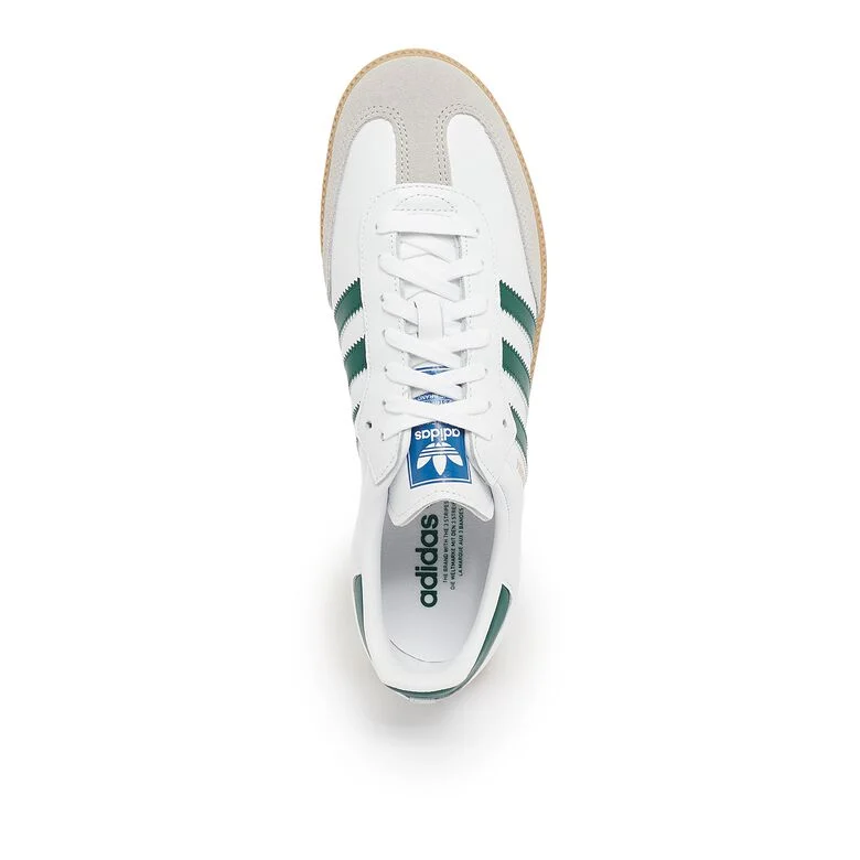 adidas Originals Samba OG ftwr white/collegiate green/gum 3