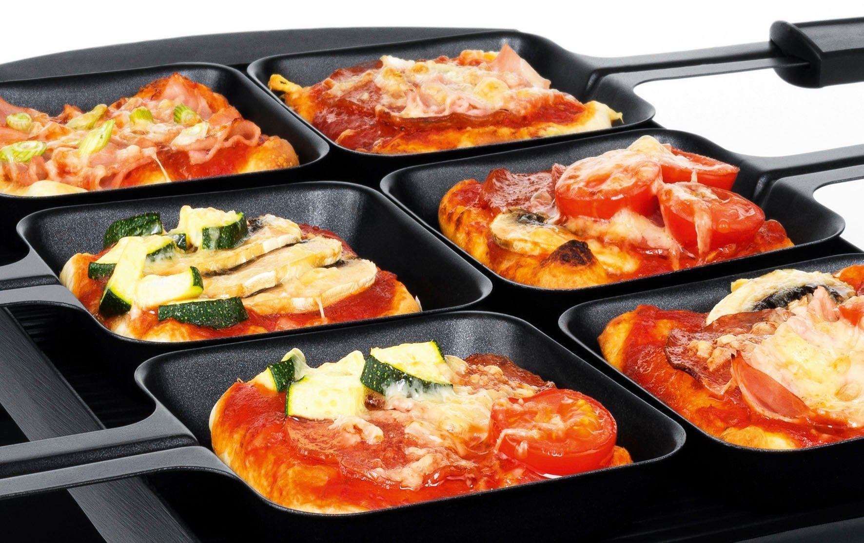 Steba Raclette RC 6 BAKE & GRILL, 6 Raclettepfännchen, 1500 W