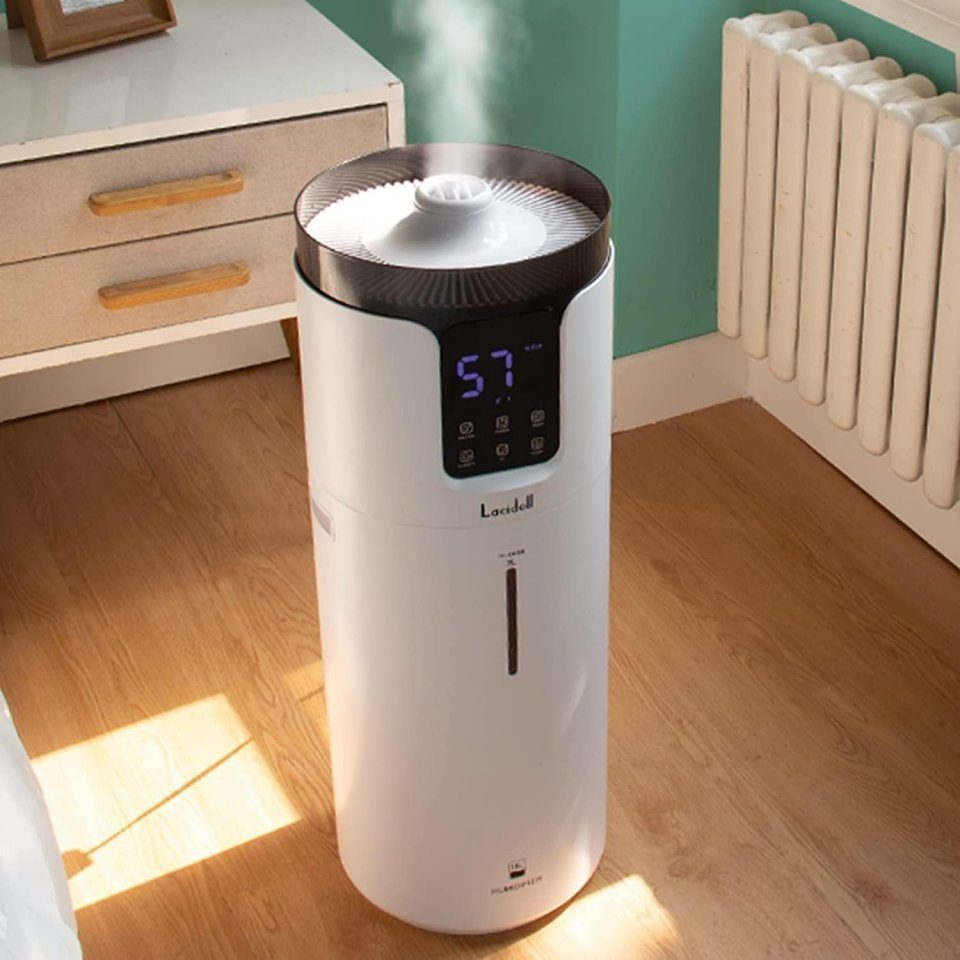 Welikera Luftbefeuchter Luftbefeuchter, 16L UV-Sterilisation 1200ml/h Nebelausstoß Leiser