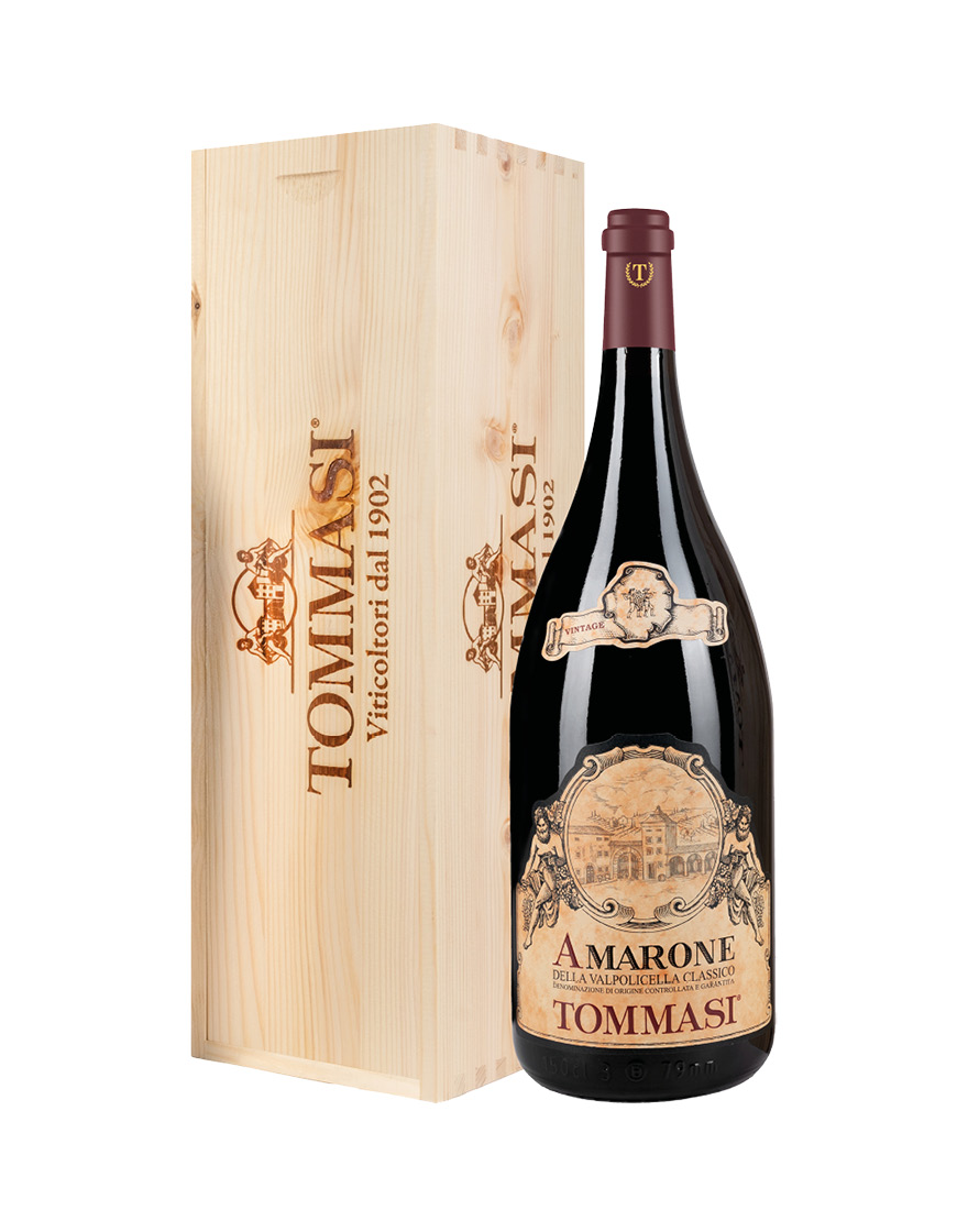 Amarone della Valpolicella Classico DOCG 2019 Tommasi Magnum 1,5 ℓ, Caisse bois