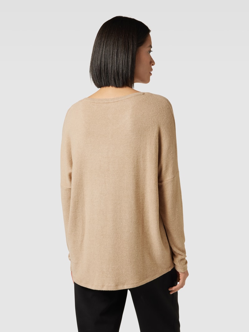 Sweatshirt mit überschnittenen Schultern Modell 'Biara' in sand