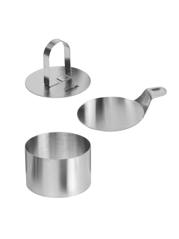 Stoneline Dessertringe & Speiseringe Set, 8-tlg., Edelstahl, rund in Edelstahl günstig kaufen onesize