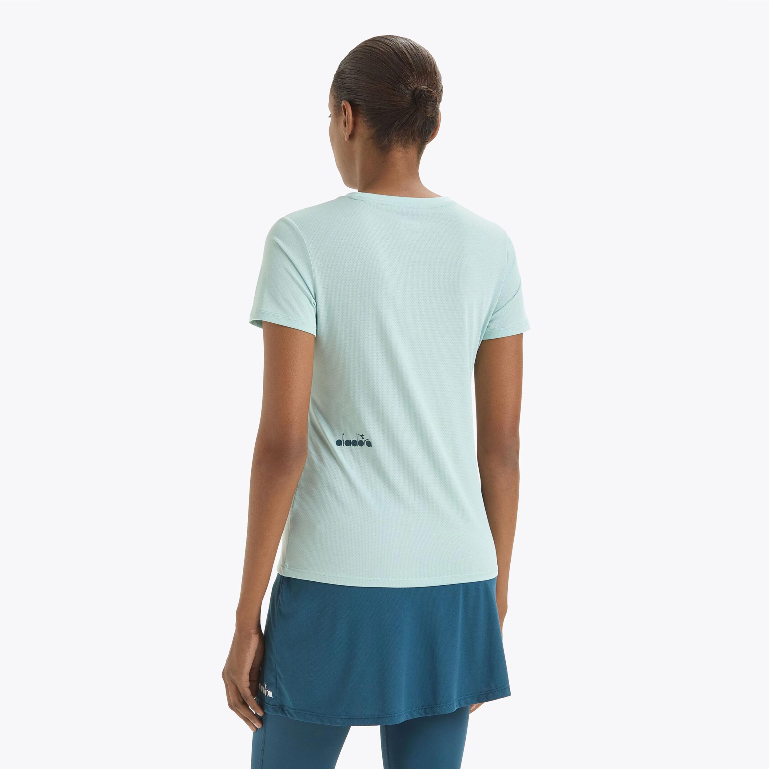 L. T-Shirt Damen - Hellblau