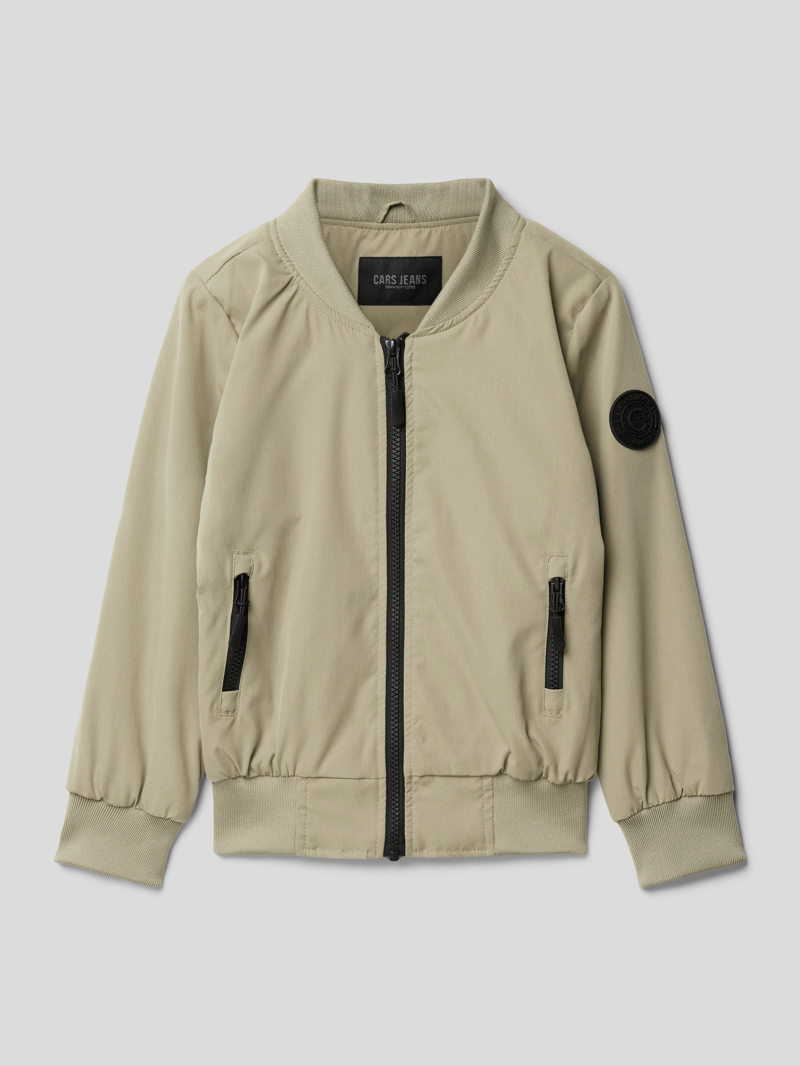 Bomberjacke mit Label-Badge in schilf