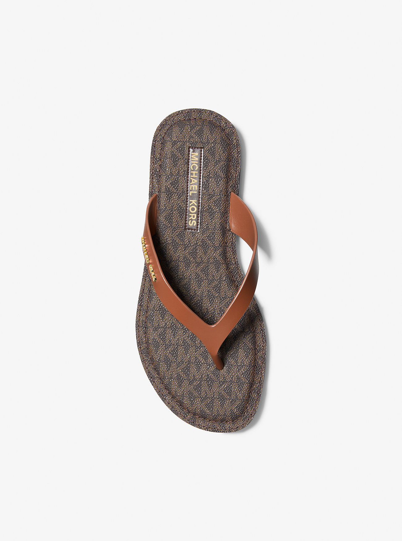 Koko Leather Flip Flop - LUGGAGE
