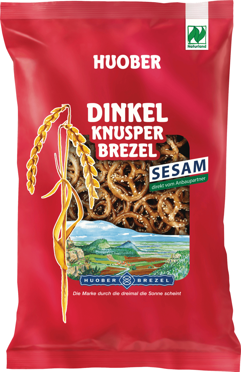 Snack, Brezel, Dinkel mit Sesam, 125 g