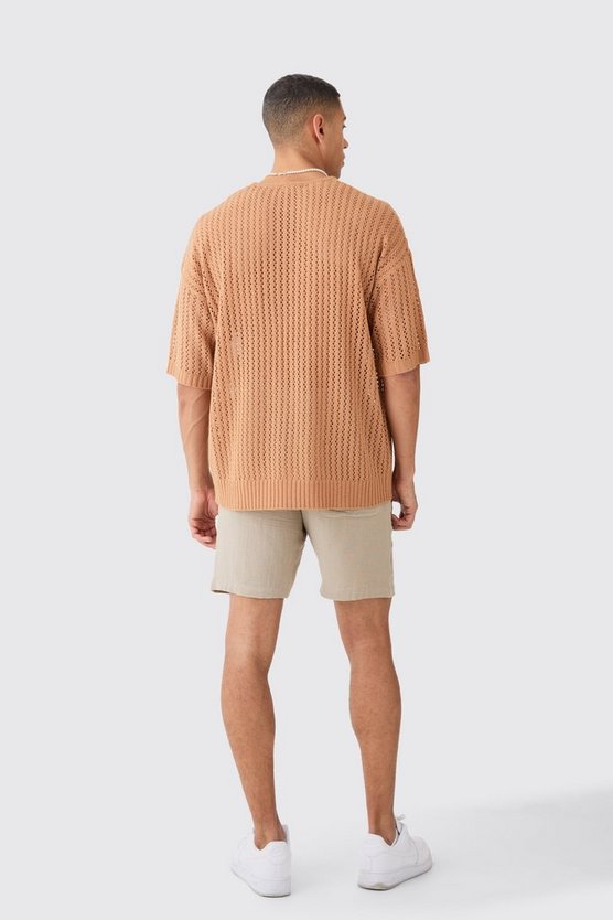 Oversize T-Shirt mit Tasche und Naht-Detail
