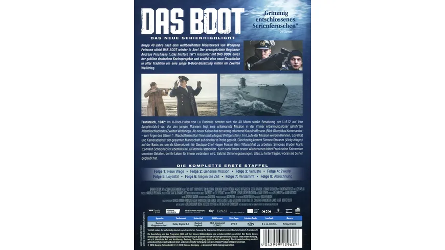 Das Boot - Staffel 1  [3 DVDs]