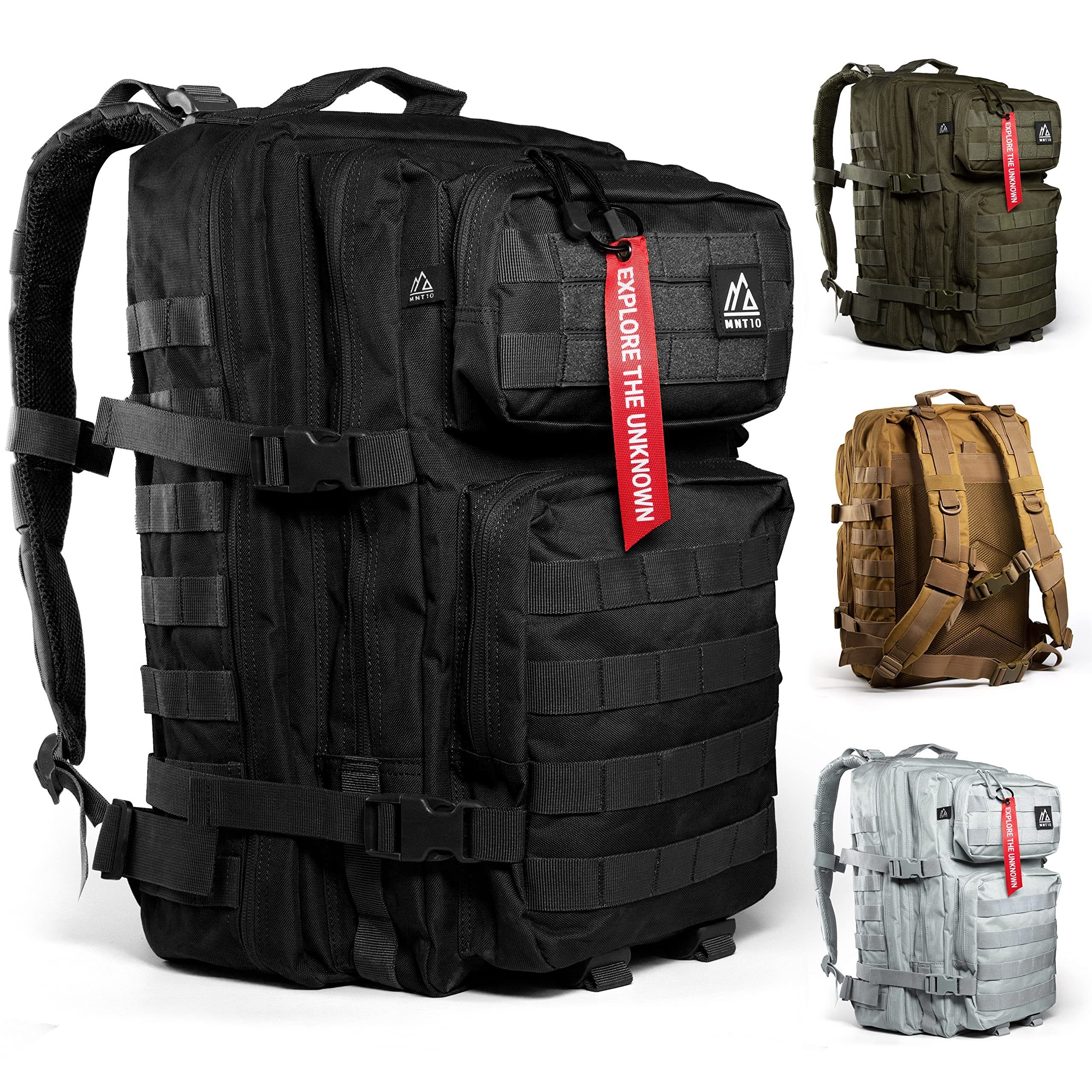 MNT10 Wanderrucksack Taktischer Outdoor Rucksack 28L & 40L I Army Backpack für Reisen, Taktischer Rucksack Herren, Damen I US Cooper Rucksack