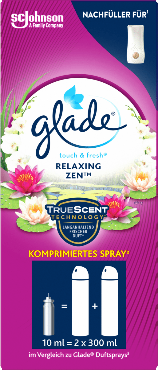 Lufterfrischer Minispray Touch & Fresh Relaxing Zen Nachfüllpack, 10 ml