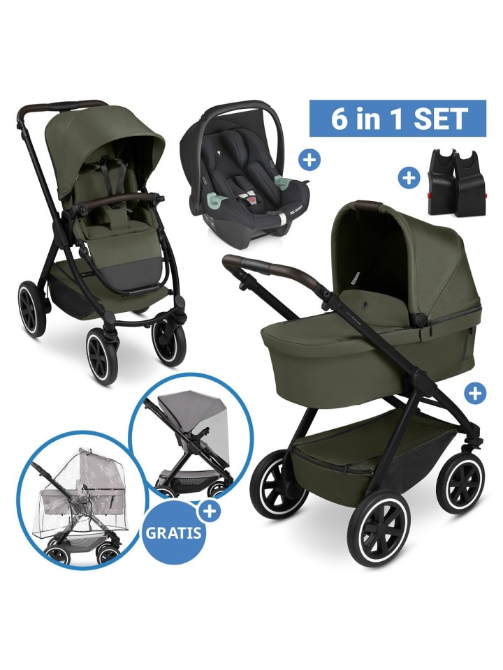 ABC-Design 6in1 Kombi-Kinderwagen-Set Samba 2 inkl. in gruen günstig kaufen onesize