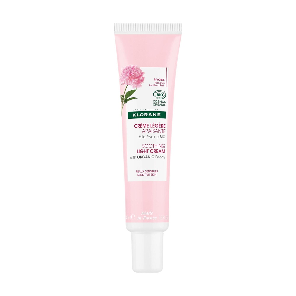 Klorane Crème Légère Apaisante à la Pivoine BIOPeaux sensibles 40 ml Crème