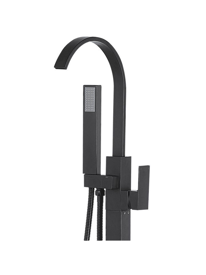 Beliani Wannenarmaturen RIBBON in Schwarz - (W) 15 x (H) 108 x (L) 23 cm günstig kaufen onesize