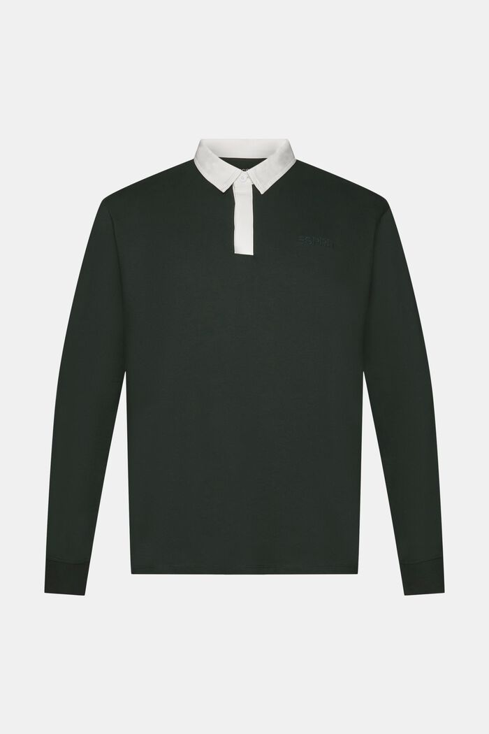 Rugby-Shirt mit Logostickerei
